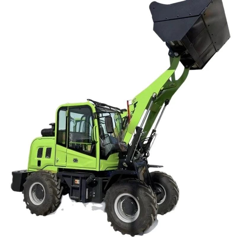Small loader four-wheel drive multi-function small forklift, truck wheeled