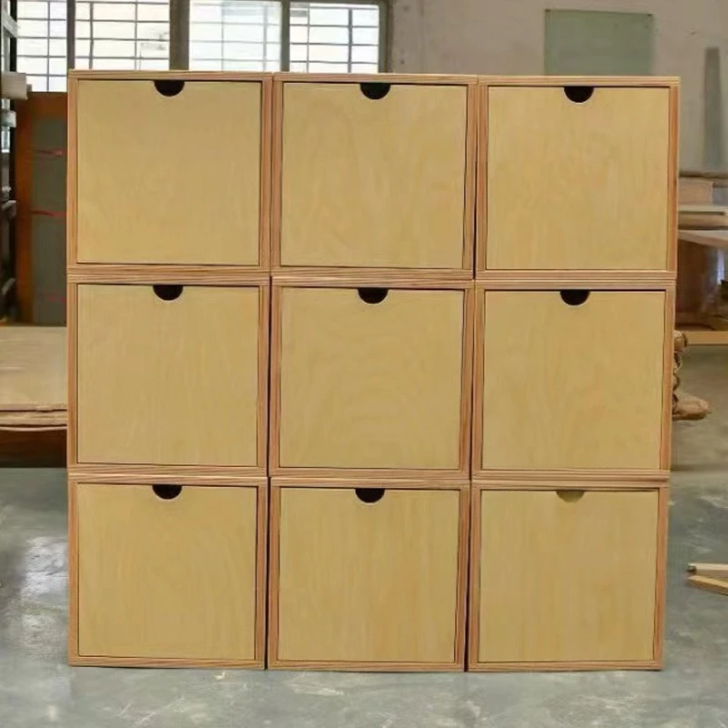 

Bookcase simple modern free combination single bookcase birch small cabinet simple bookshelf storage wooden cabinet