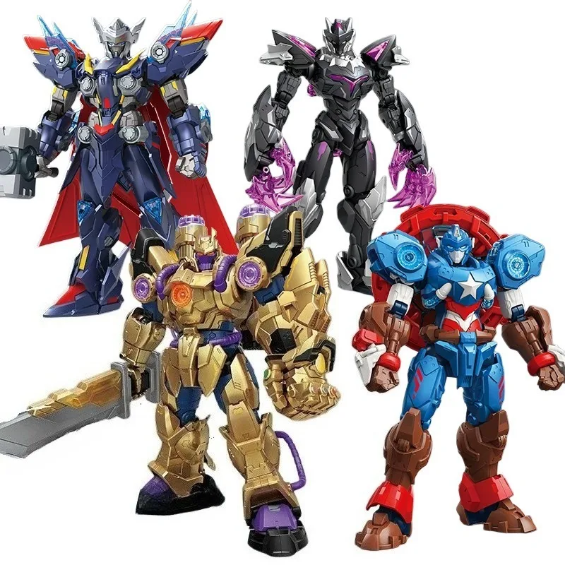 

Keeppley Qman Marvel Super Stars Mecha Captain America Thorer Thor Black Panther Assembled Building Block Ornament Toy Gift