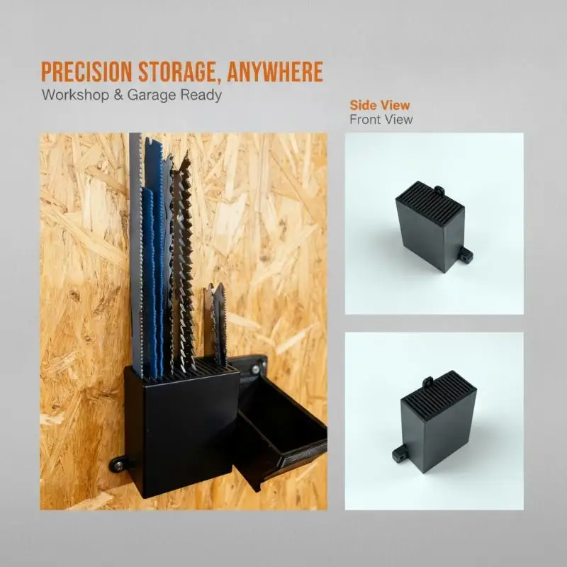 Wall-Mounted Bow Saw Blade Holder, Anti-Tip Design Plastic Space-Saving Tool