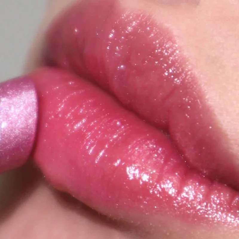 Pintalabios con brillo de 3 colores, brillo de labios con cambio de temperatura, resistente al agua, de larga duración, tinte de labios rosa Nude