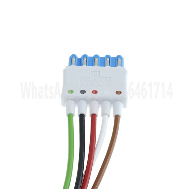 Original HP M1644A AHA ICU 5 Snap Leadwire,Use With M1668A 5-Lead Patient Trunk Extension Cable 860335,860338.