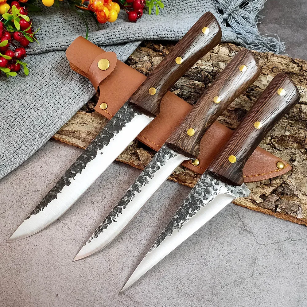 

Boning Fishing Knife Kitchen Bone Meat Fish Sushi Knife Set Fruit Vegetables Cutting Tool GIft Sheath Cover Case