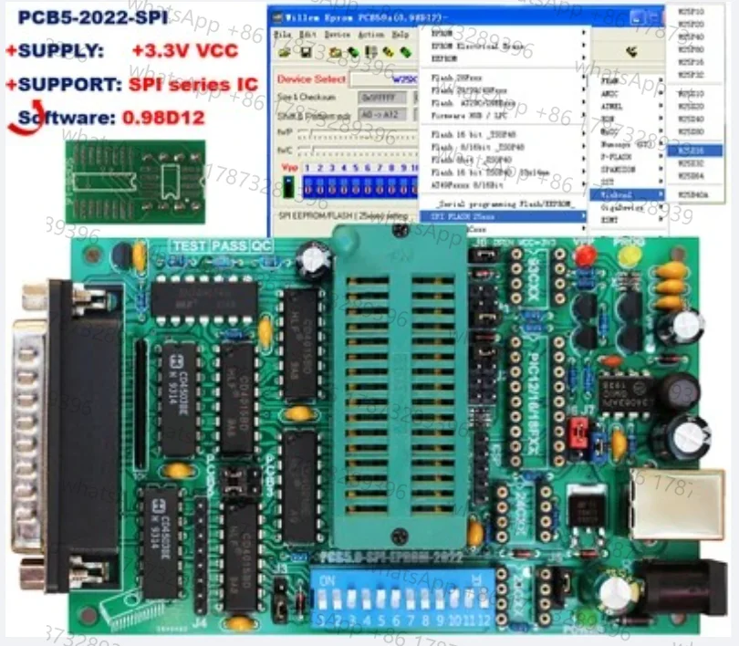 Pcb5 Multifunctional Programmer Willem Burner EPROM Flash MCU Motherboard BIOS Writing