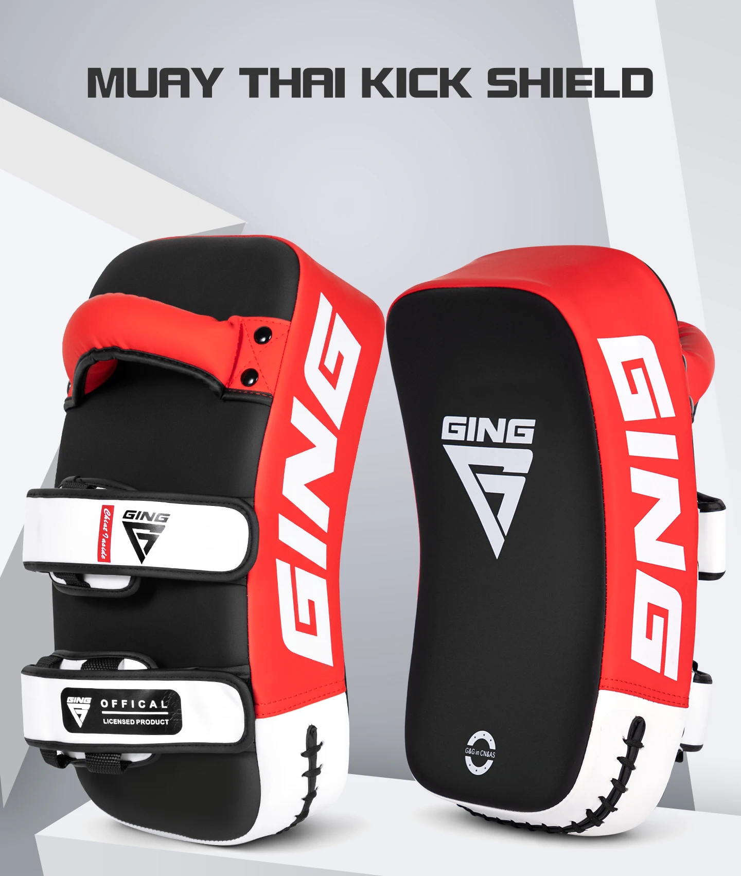 Professionelles Muay Thai MMA Fußziel, Schweres Boxkampf-Pratzen-Set, Kick-Ziel, Bogenförmiges Handziel, Taekwondo-Trainingsausrüstung – Detail 2