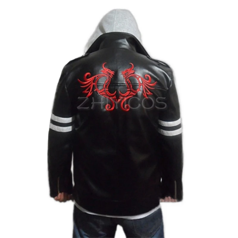 

New Prototype Alex Mercer Cosplay Costume Embroidered Jacket PU Leather Coat Spring/Autumn Jacket Thin Type Halloween Costumes