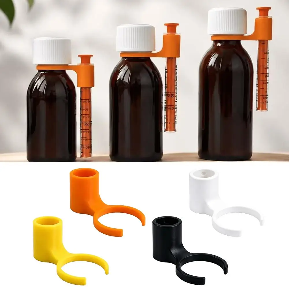 Syrup Bottle Syringe Holder Clip Dispenser Mount Stand For Kitchen Bar Liquid Bottle Organizer Accessory