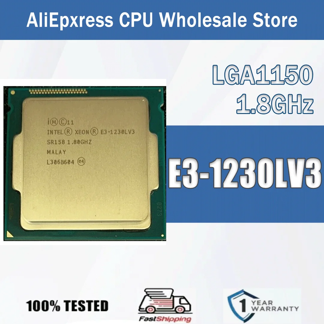 Intel Xeon E3-1230LV3 1,8 GHz 8M E3 1230L V3 ordenador CPU procesador servidor E3 1230LV3 paquete LGA 1150