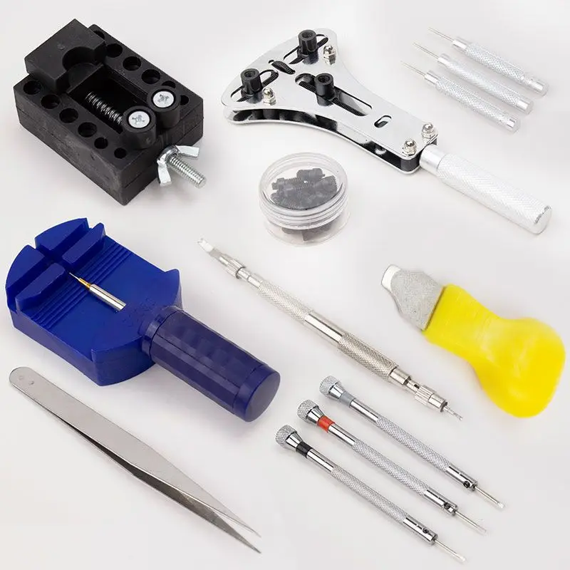 

13Pcs/Set Watchmaker Watch Maintenance Repair Hardware Tools Kit Case Remover Opener Bar Set Clock Tool Table Repair Kit