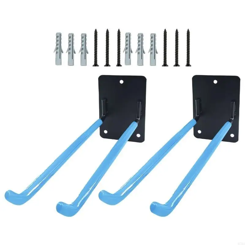 

97BA Set of 2 Multipurpose Iron Garage Hooks Wall Mounted Tool Hanger