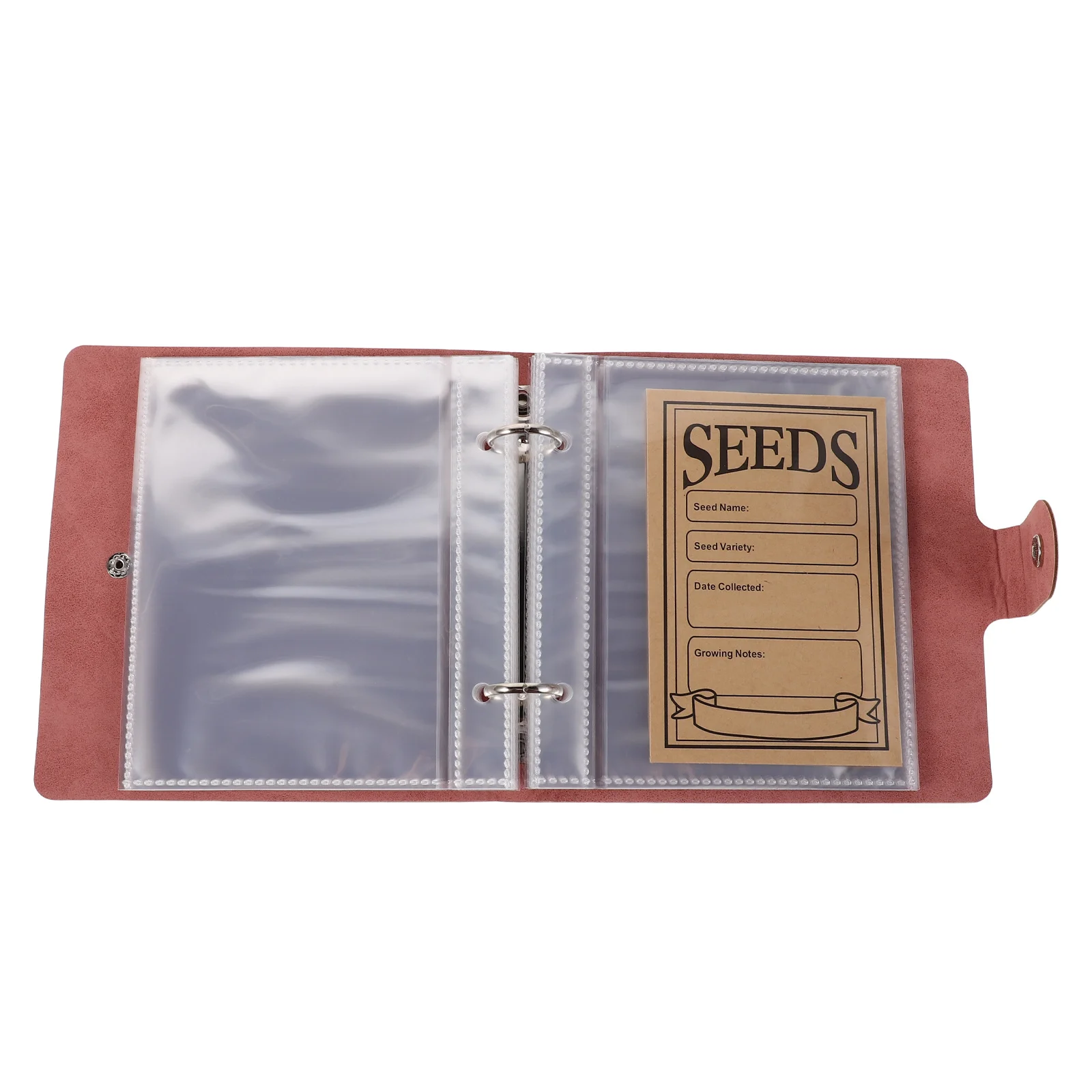 

1Set Seed Storage Organizer Binder Fake Seed Packet Keeper 25 Transparent Pockets 50 Self Sealing Envelopes Garden Book