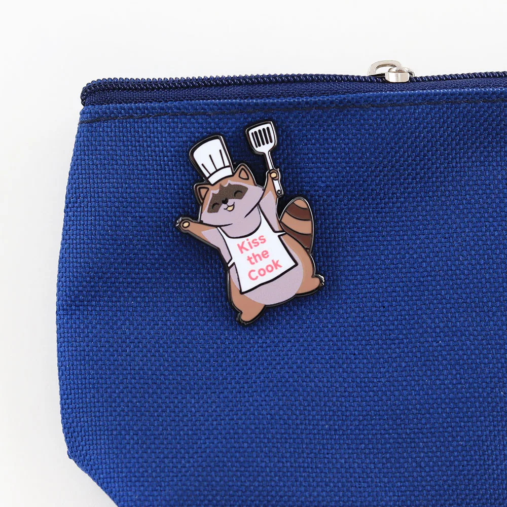 Funny Raccoon Enamel Pin Kiss - Kitchen Baker review and price