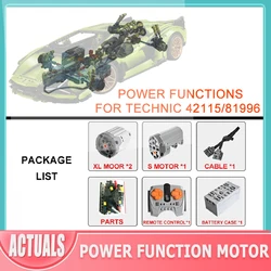 Remote control New Power Functions For LEGO 42115 81996 Lamborghinis Sian FKP 37 Car Building Blocks With PDF Engine SWAP