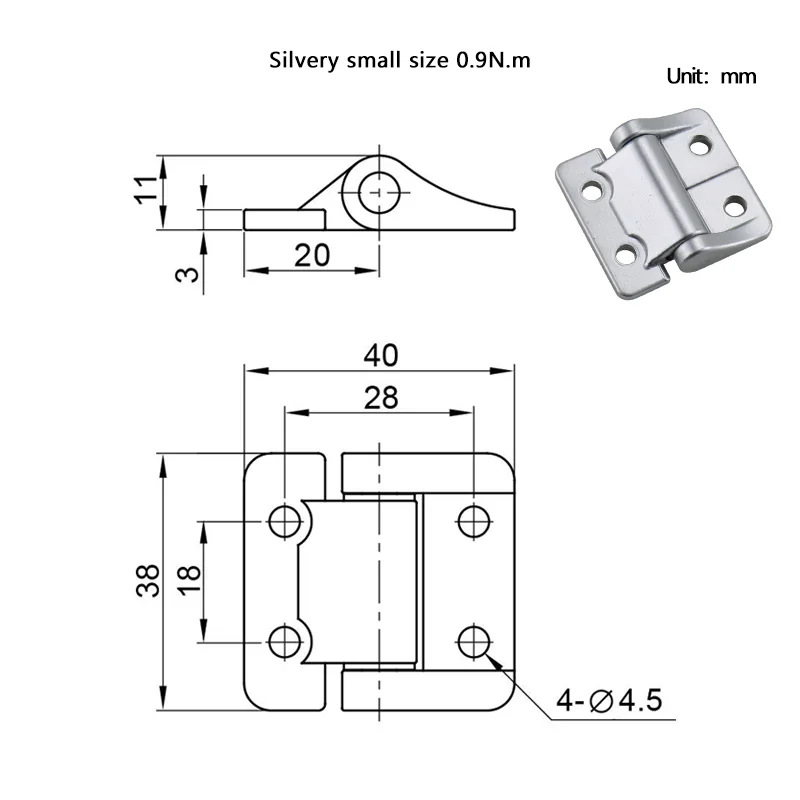 1 stks Zinklegering of Aluminium Constante Koppel Scharnier met Elke Stop Demping As Ingeindustriële Apparatuur Scharnier