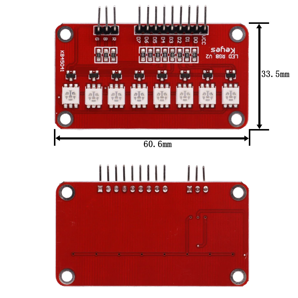 5/10PCS Full Color RGB 5050 LED SCM Printed Circuit Board Control Controller Module PCB Design For Arduino AVR ARM Red