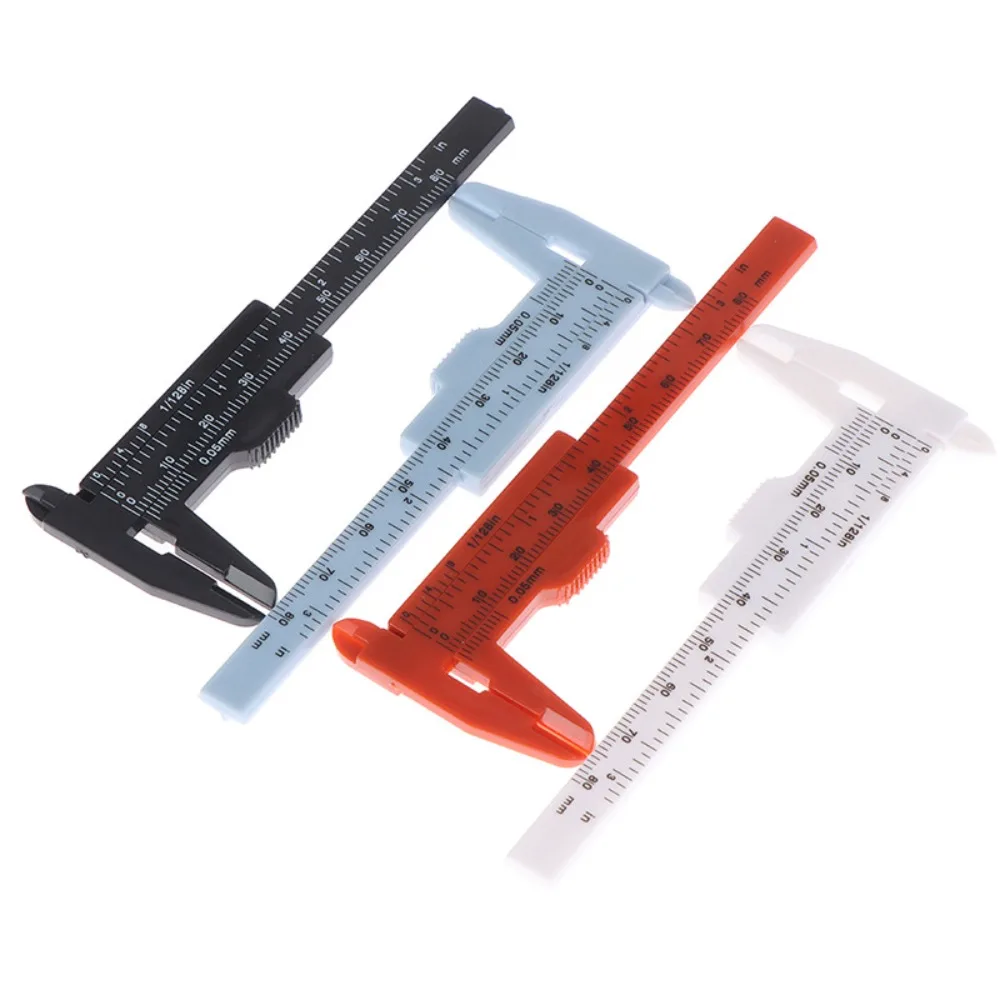 Eyebrow Measuring Ruler Brow Mapping Tool Mini Vernier Caliper Double Scale Sliding Gauge Ruler for Blading Eyebrow Tattoo