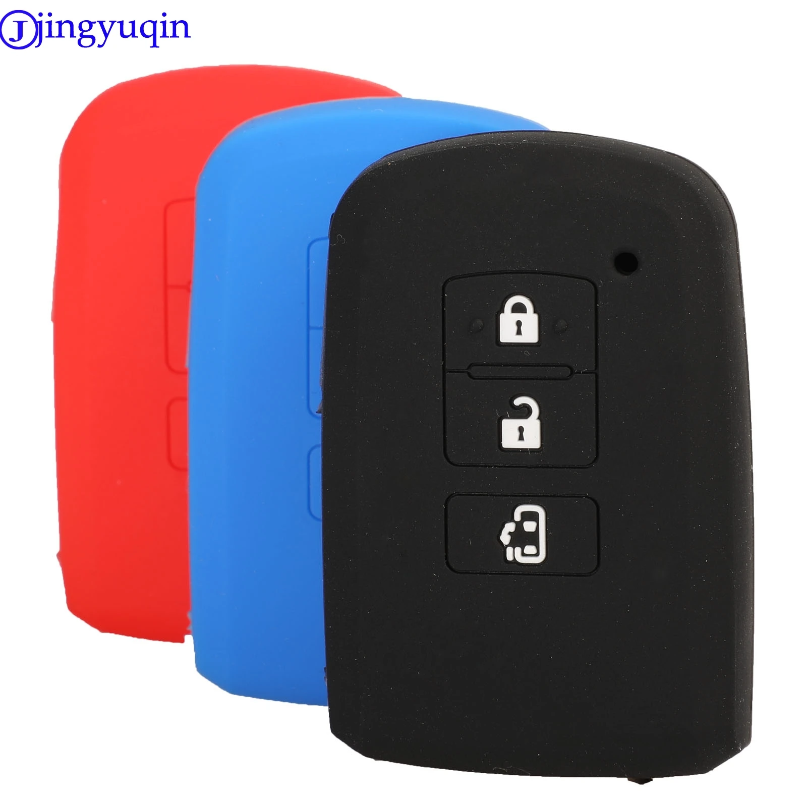 jingyuqin 3B Remote Car Key Silicone Cover Case For Toyota Camry Corolla Avalon Rav4 Land Cruiser Holder Styling