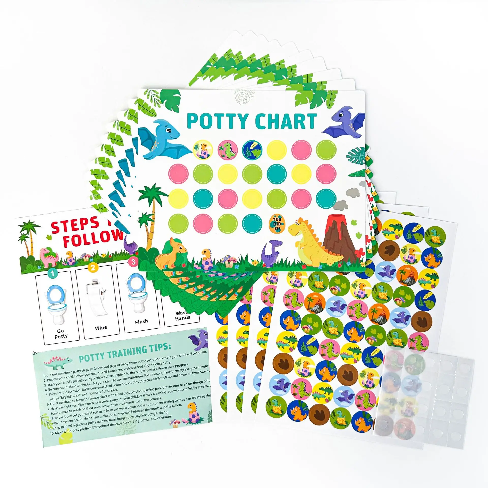 Children's Toilet Training Reward Sticker Chart, Boys' and Girls' Toilet Habit Formation Potty Training Stickers