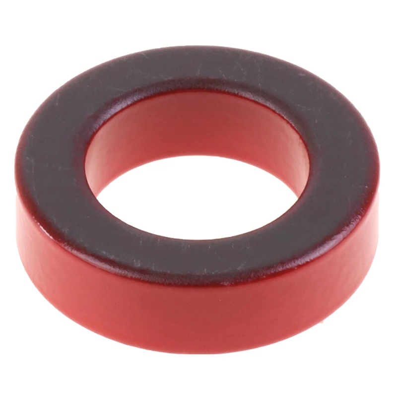 1PC T200-2/T157-2 Iron Ferrite Toroid Cores 51*32*14mm/40*24*14.5 Mm For Inductors Iron Powder Core Red Ring Low Permeability