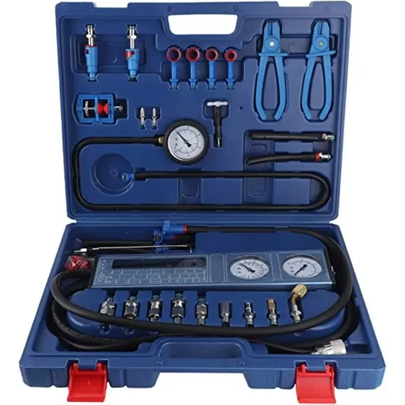 EFI-2100 Fuel Pressure Tester with Flow Meter Car Engine Fuel System Diagnostic Tool