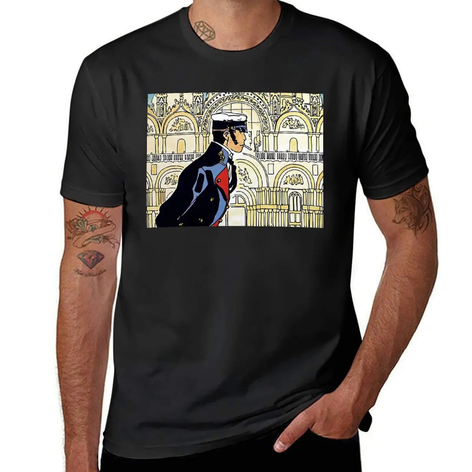 

Corto Maltese in Venice T-Shirt new edition vintage clothes men clothings