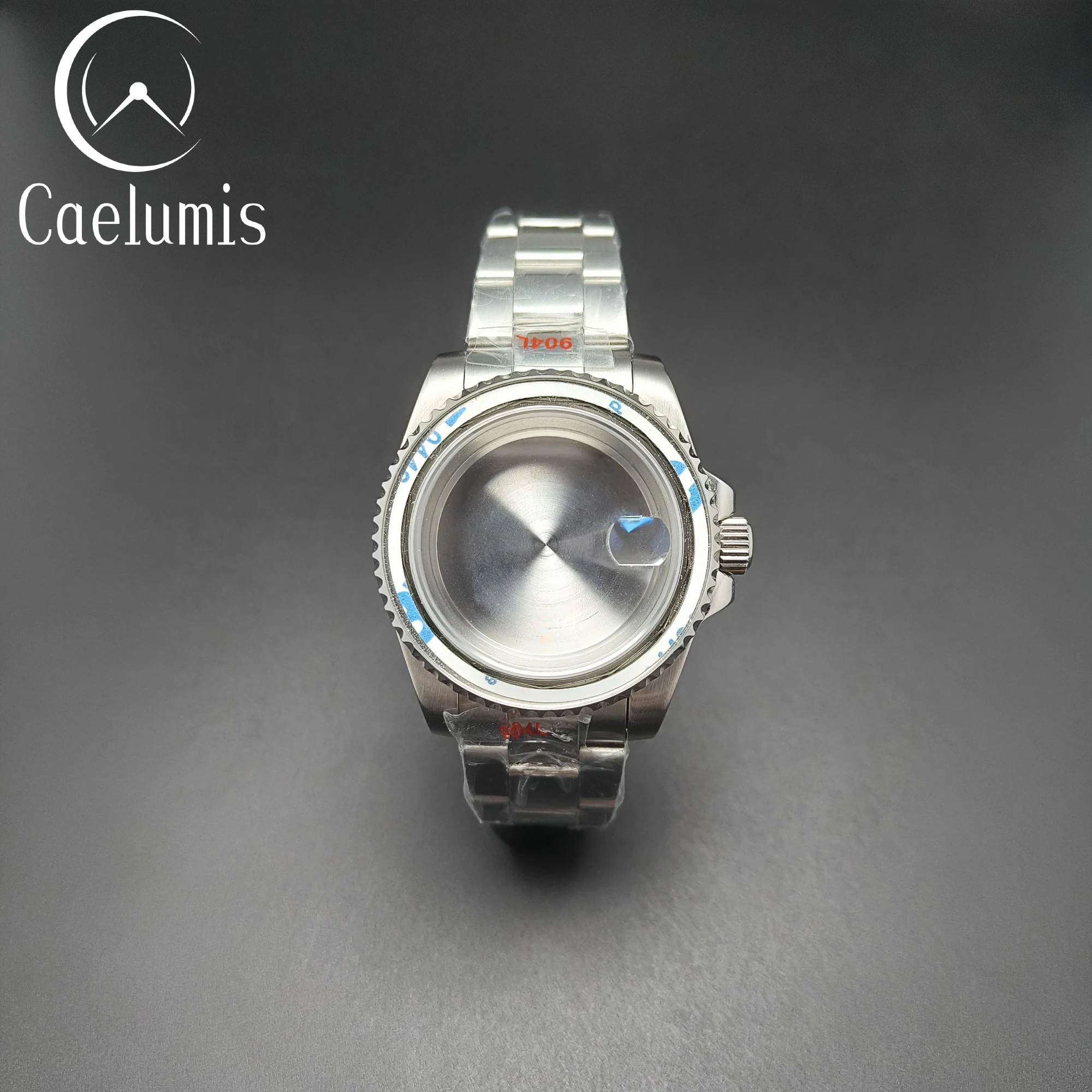 Pour Seiko mod 40.5mm boîtier en acier Bracelet finition cristal saphir pour NH35 montre mécanique pour hommes montre Modification accessoires