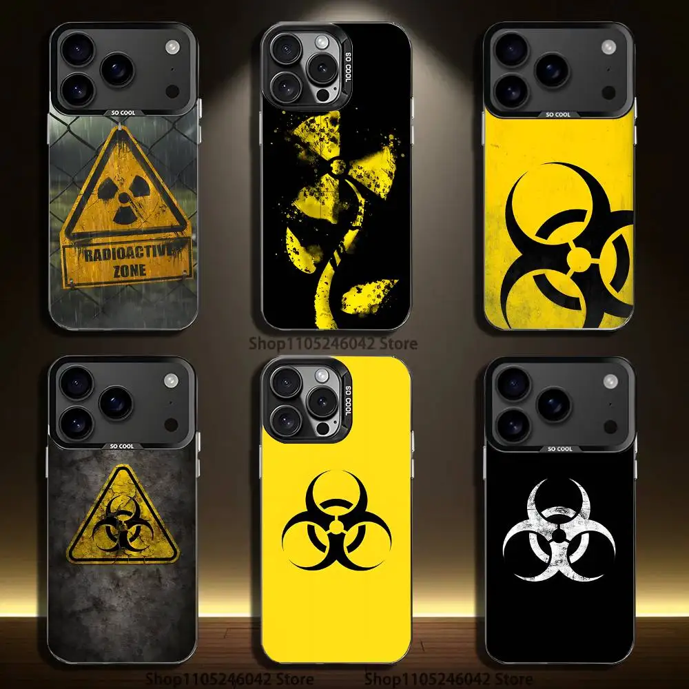 

B-Biochemical C-Crisis Symbol For iPhone 17,16,15,14,13,12,11,Pro,MAX,Plus Black Shockproof Candy Matte Cover