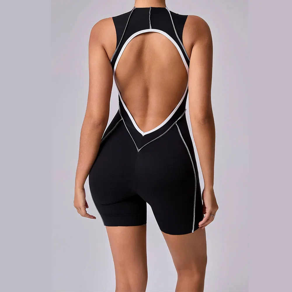 

Yoga Set Women Tracksuit Fitness Rompers One Piece Strap Tummy Control Padded Sports Bra Workout JumpSuits Sportswear Bodysuits
