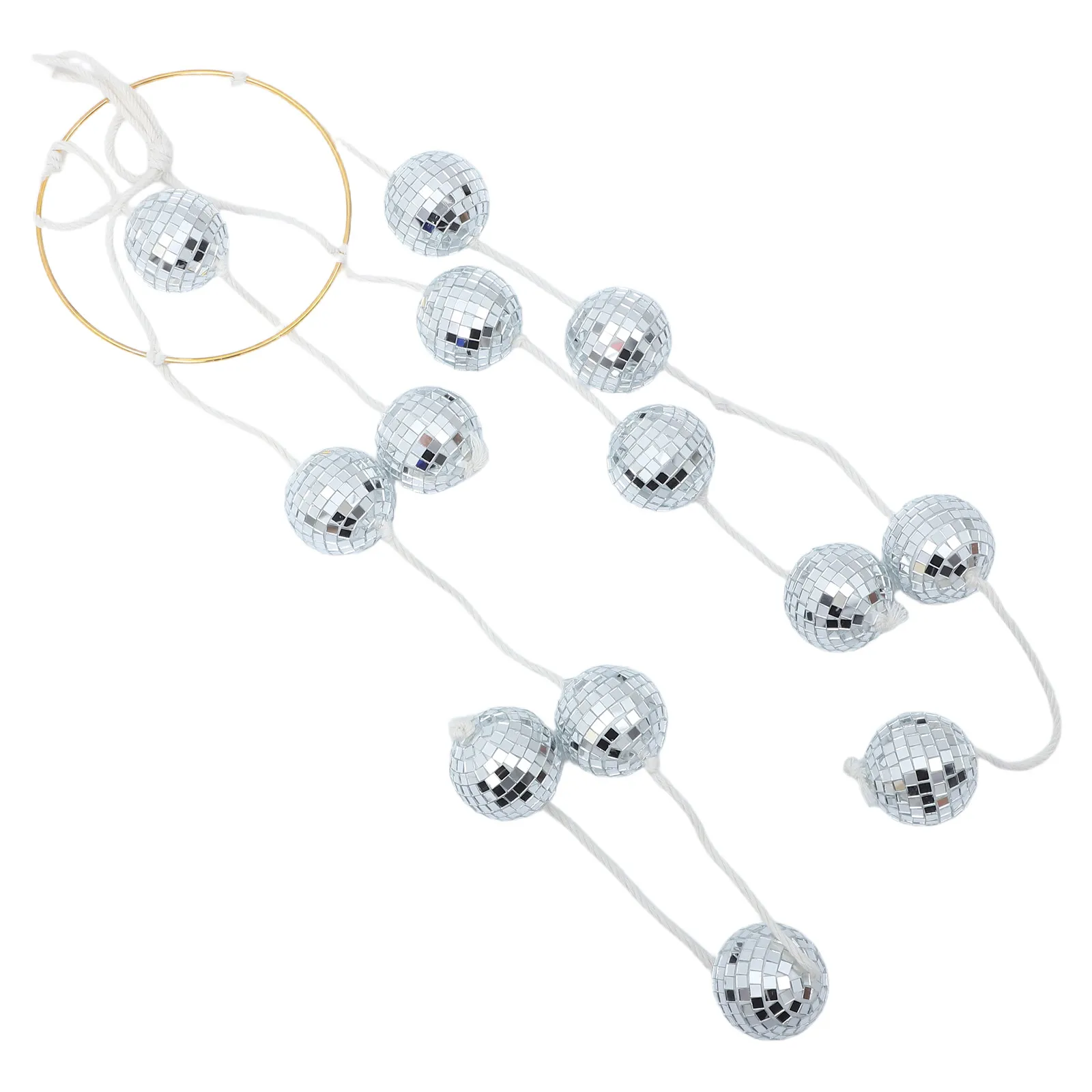 

Disco Ball Wind Chime Mirror Balls Hanging Ornament Sun Catcher Window Balcony Garden Outdoor Decor Reflective Party Props
