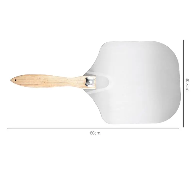ABPQ-Pizza Spatula Featuring Rocker Cutter Foldable Wood Handle And Storage Bag Included- Ideal For Family Pizza Oven Use