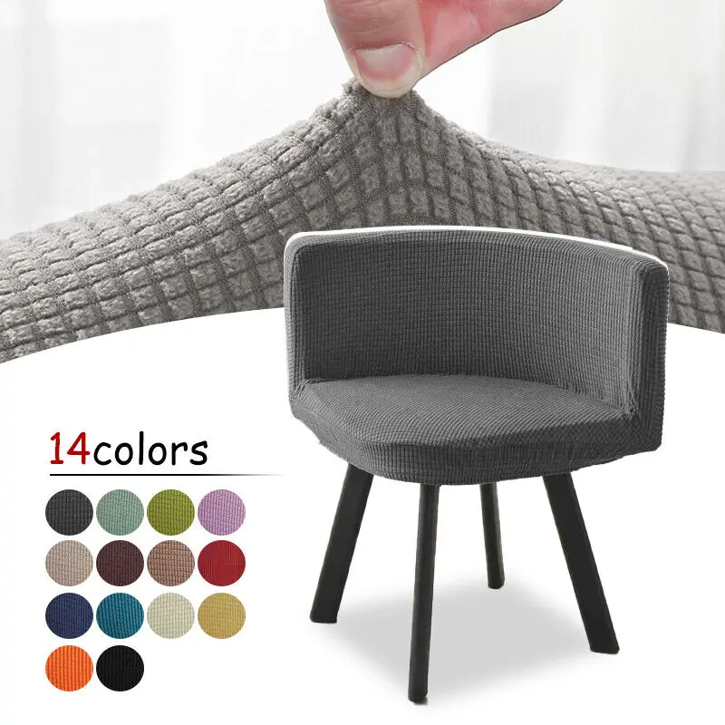 New Polar Fleece Elastic Triangle Chair Cover Washable Dining Study Chair Protector Universal Dustproof Chair Protector Case