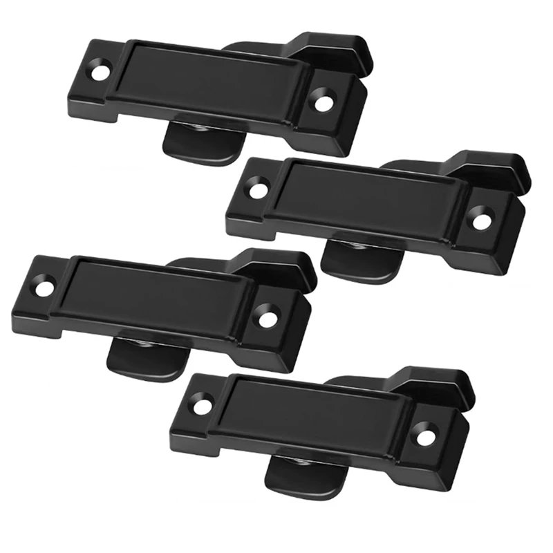 The New 4 Pcs Window Replacement Sash Lock-2-1/4 Inch Mounting Hole Centers Sash Lock,Black Sash Lock