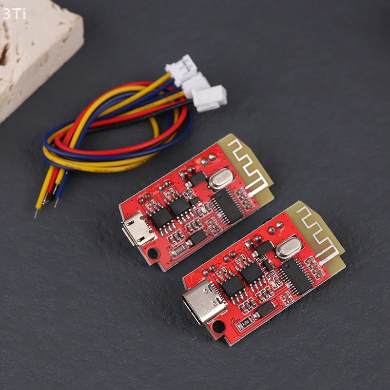 1PC CT14 Type-C Micro Stereo Bluetooth 4.2 Power Amplifier Board Module 3.7v 5V 5W+5W Mini With Charging Port EGBO
