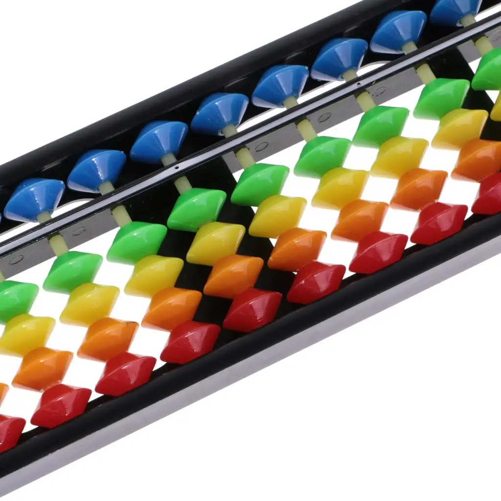 Multicolor 17 Rods Plastic Portable Abacus Arithmetic Tool Mathematics Toy