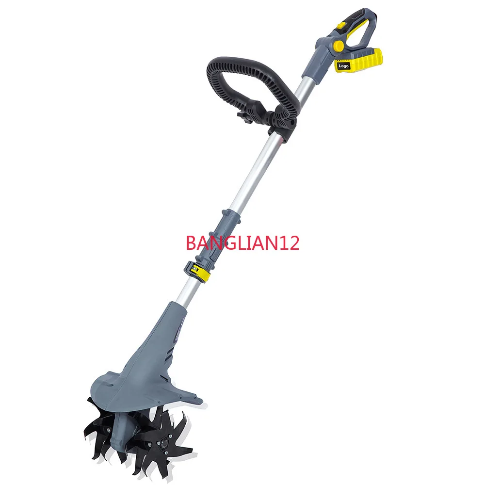 

Handheld lithium battery, scarifier, agricultural turner, small household electric hoe rotary tiller (bare metal)