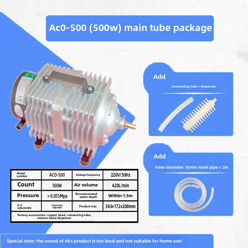 Compresor de aire electromagnético Bomba de oxígeno acuático Bomba de carga 220V 500W