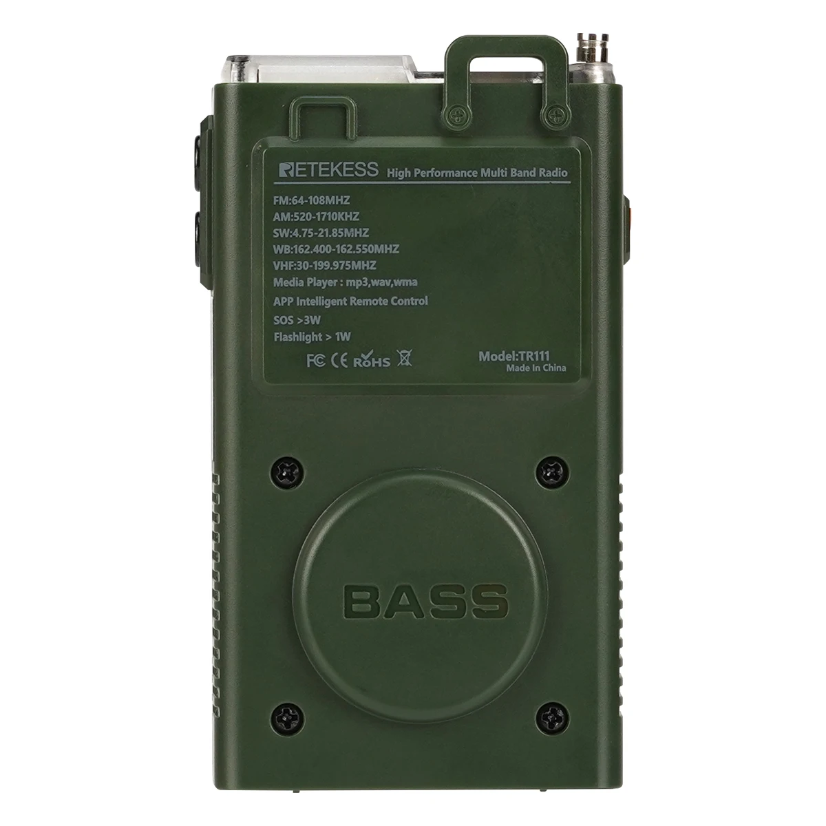 Retekess TR111 Radio FM Tragbare Radios AM FM Mini Amateurfunk Kurzwellen Notfall Amateurfunk Multiband SW VHF WB Wecker – Detail 21