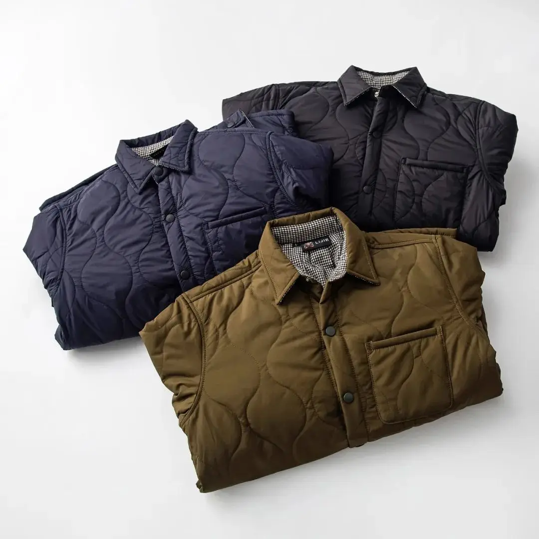 

Утепленное хлопковое пальто с отложным воротником для мужчин, осенне-зимнее, теплое, с внутренней хлопковой подкладкой, модное городское длинное пальто