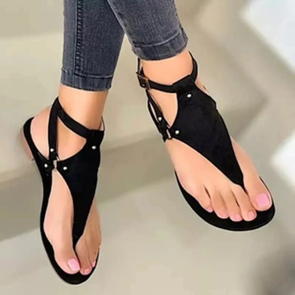 2024 Hot Sale Shoes for Women Basic Women\'s Sandals Summer Beach Flip-flop Sandals Casual Flats Shoes Fashion Gladiator Sandals