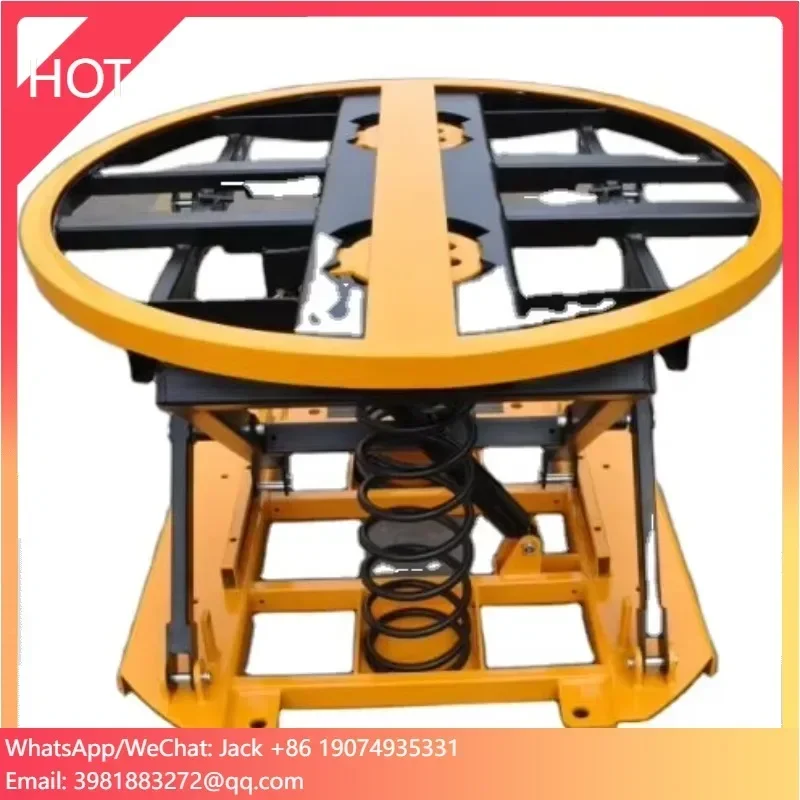 China Spring Loaded Lever Lift Platform For Sale Spring-loaded Positioners Auto Pallet Level Loader