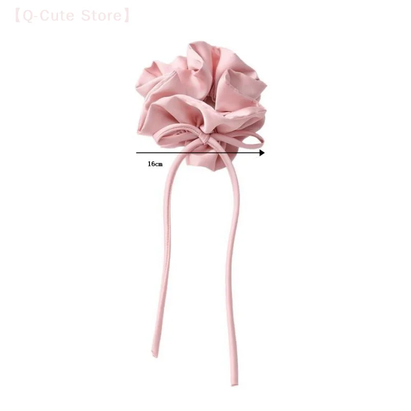القوس الشريط العصابات الشعر طويل مطاطا الحلو Scrunchies الزهور الشعر تعادل العصابات رئيس حبل المرأة الكورية فتاة ذيل حصان إكسسوارات الشعر
