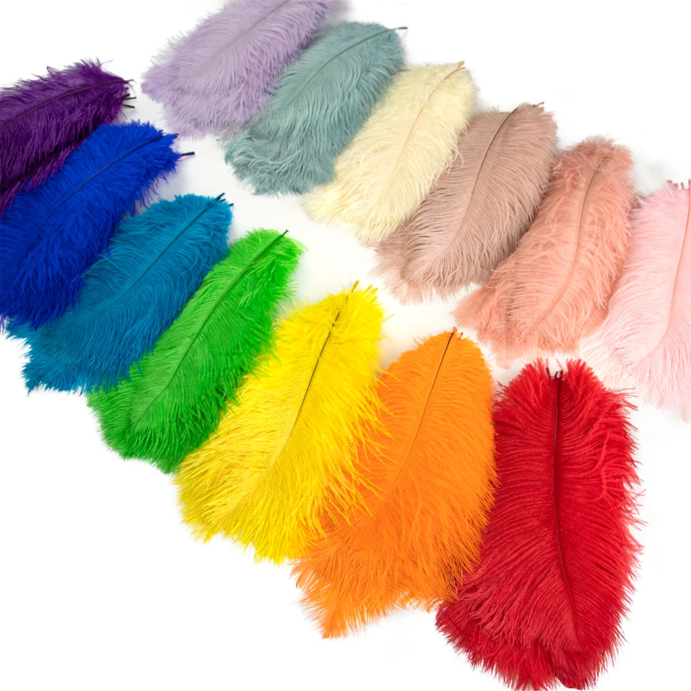 10Pcs/Lot Natural Ostrich Feather 15-50cm Fluffy Plumes for Wedding Party Stage Performance Costume DIY Handmade Home Decoration
