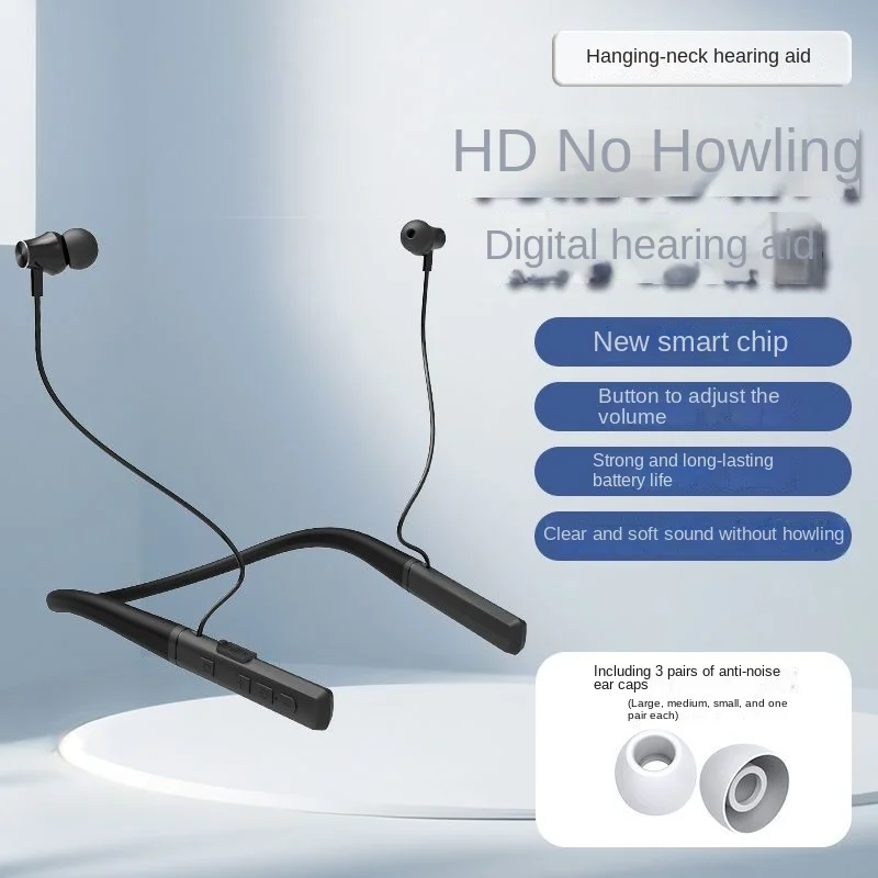 

New Neckband The Aged Hearing Aid Bluetooth Wireless Earbuds Clear and Soft Sound Quality Earphones Noise Canceling Headphones