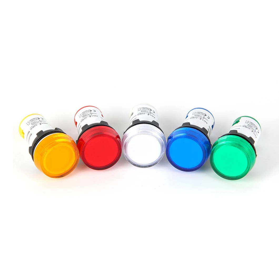 

AD16-22BS 22MM High Head LED Industrial Pilot Lamp AC24V/220V/380V High Brightness Plastic Indicator Light For Machine Device