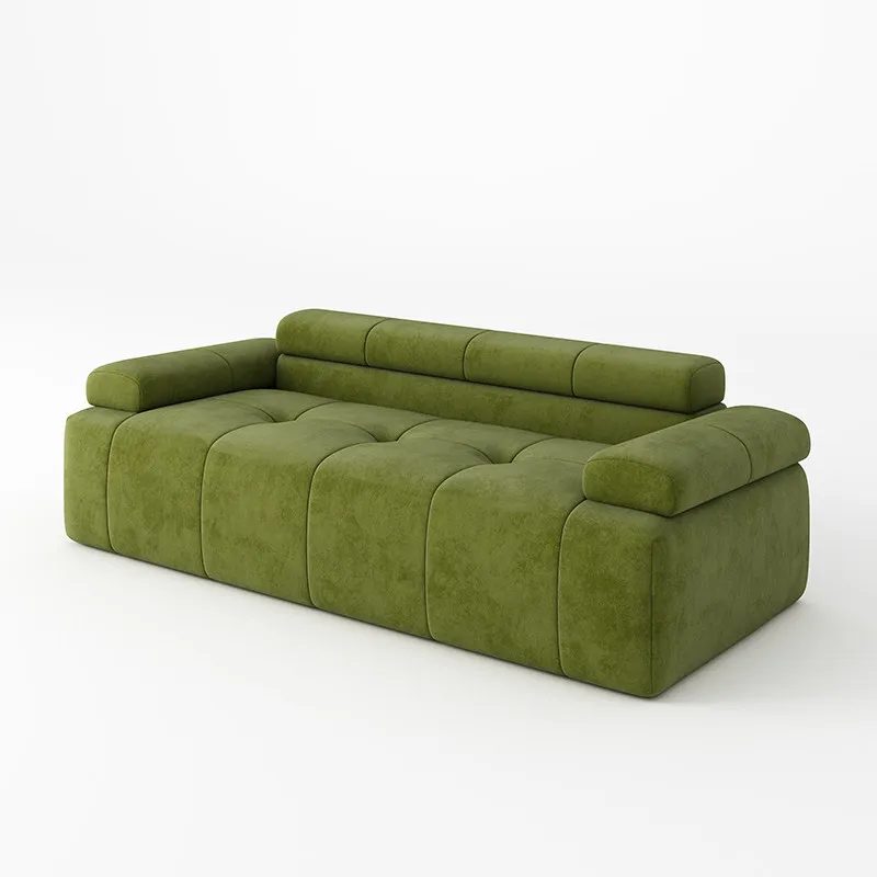 DSA simple full sponge compression sofa small apartment lazy sofa