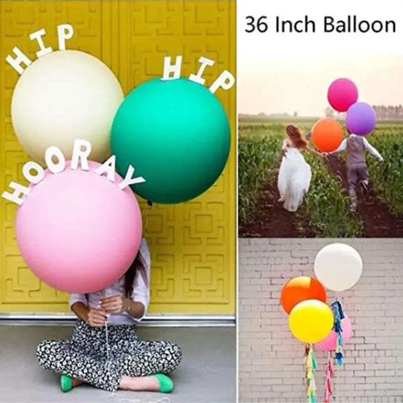 10pcs 36 Inch for Giant Balloon Round Inflable Latex Thick Balloons Wedding Birthday Party Decoration Dropship