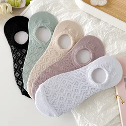 5 Pairs Mesh Ventilation Short Socks, Soft & Lightweight Low Cut Ankle Socks, Women's Stockings & Hosiery