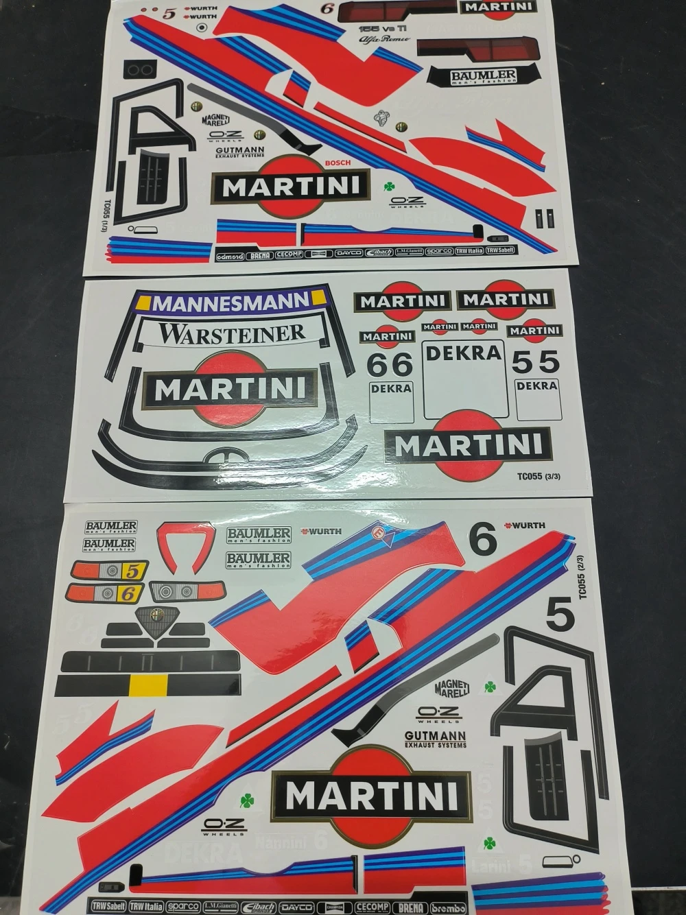 Martini Logo Naklejki arkusz naklejek dla 1/10 RC Drift Car lexan body diy Modyfikacja