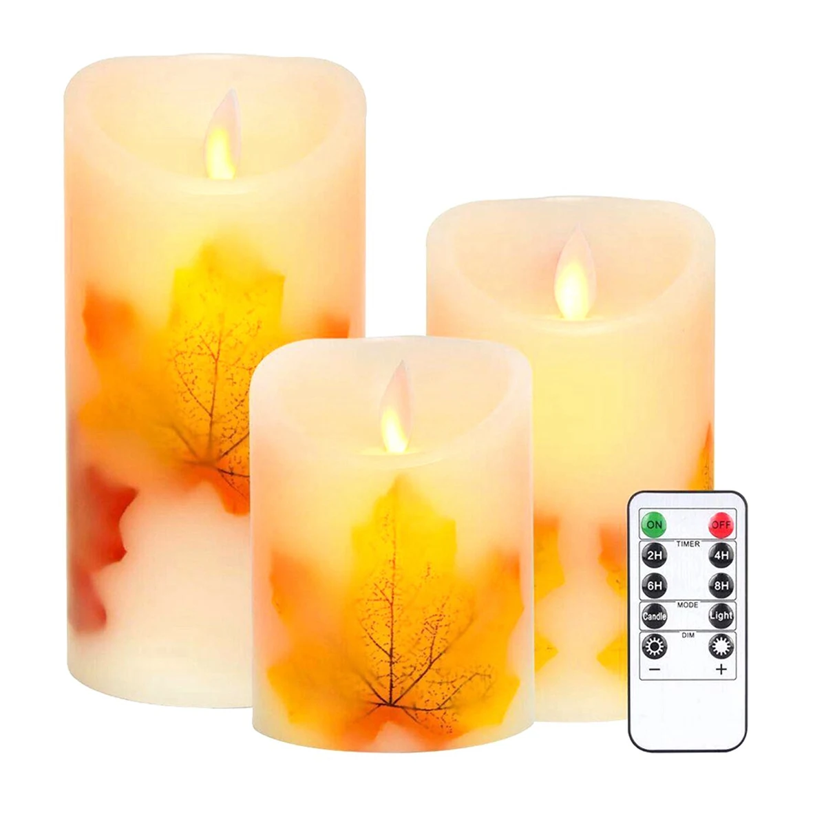 LED Electronic Candle Light Maple Leaf Simulation Swing Home Thanksgiving Christmas Hotel Decoration