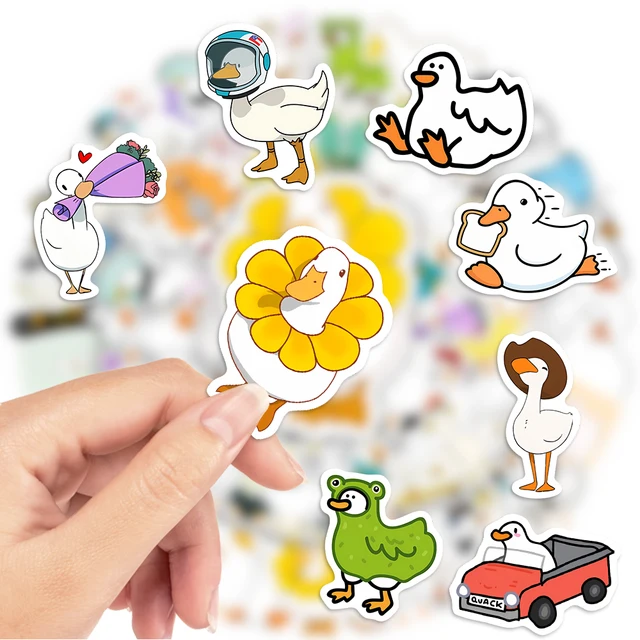 Waterproof Funny Duck Laptop Phone Stickers